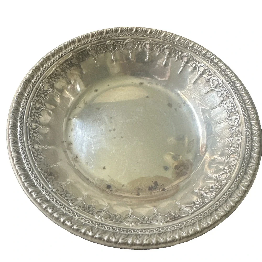 Vintage Reed And Barton Silver Plated Bowl Model #1202 Rivera Pattern